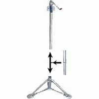 RIECO-TITIAN 12284 Heavy Duty Tripod Lift Ext Set/4