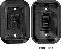 RV DESIGNER S652 Wallplateswitch Black Single 3
