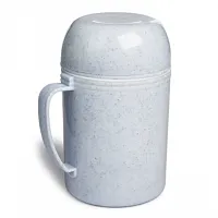 Brentwood 1.2 Liter Wide Mouth Glass Vacuum/Foam Insulated Food Thermos