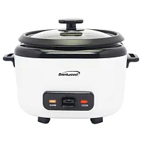 Brentwood 16 Cup Cooked Rice Cooker with Steam in White