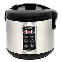 Brentwood 16 Cups 6 Function Smart Multi-Cooker Rice Cooker in Stainless Steel