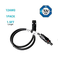 RENOGY 0021827 1.5Ft 12Awg Solar Extension Cable