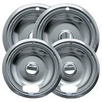 Range Kleen 10142Xn Chrome Drip Bowls, Style A, 6-In. And 8-In. (4 Pack)