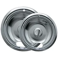 Range Kleen 12782Xcd5 Chrome Drip Bowls, Style A, 6-In. And 8-In. (2 Pack)
