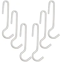 Range Kleen C59 Narrow Pot Rack Hooks For Wood Pot Racks, Chrome, 6 Count