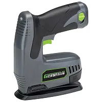 Genesis Glsn08B 8-Volt Li-Ion Cordless Electric Stapler/Nailer With Battery Pack