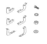 RAPTOR RB0401BK Running Board Mount Kit