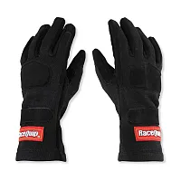 RACEQUIP 355005 2-Lyr Sfi-5 Glove Lrg Bla