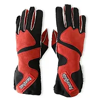 RACEQUIP 355015 2-Lyr Sfi-5 Glove Lrg Red