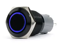 RACESPORT LT B19MMLEDB 19Mm Black 2-Position On/Off Switc