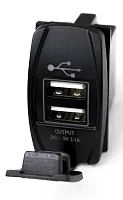 RACESPORT LT USBB Led Rocker Switch 2-Port Usb Charge