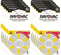 Rayovac Proline Advanced Hearing Aid Batteries | Size 10 (60 pack) 10CR-6PROUSC