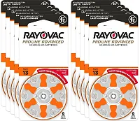 Rayovac Proline Advanced Hearing Aid Batteries | Size 13 (60 pack) 13CR-6PROUSC