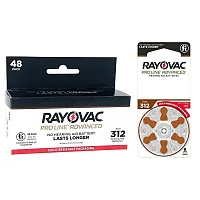 Rayovac Proline Advanced Hearing Aid Batteries | Size 312 (48 pack) 312CR-48PRO