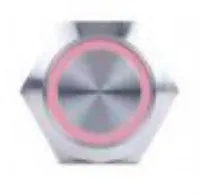 SIERRAMARINE AV10030R Push Button Switch Red Halo