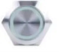 SIERRAMARINE AV10040G Push Button Switch Green Halo
