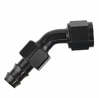 SPEEDFX 520645BK -6An X 45 Blk Push-On Hose End