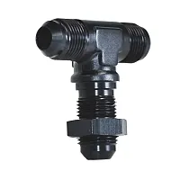 SPEEDFX 560334BK -3An Blk Bulkhead Flare Tee