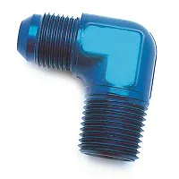 SPEEDFX 560692 -6An X 3/8Nptf 90 Blu Elbow