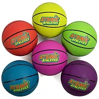 6 Youth Size Neon Basketballs SBAL-402