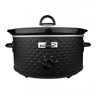 Brentwood 3.5 Quart Diamond Pattern Slow Cooker in Black