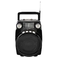 Supersonic Bluetooth Portable 4 Band Radio in Black