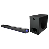 SuperSonic 2.1 Channel Bluetooth Soundbar with Ambient Lighting and Wireless Sub