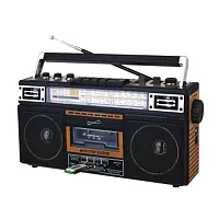SuperSonic 4 Band Radio &amp; Cassette Player with Cassette To Mp3 Converter and