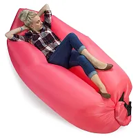 Inflatable Camping Couch, Salmon SCAM-303