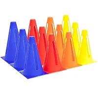 12-pack Collapsible Sport Cones, 4 Colors SCOA-011