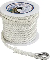 SEA DOG 1110060WH1 Twisted Nylon Anchor Line 3/8&#039;