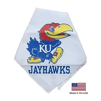 Smart Dog Products Kansas Jayhawks White Pet Bandana
