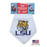 Smart Dog Products LSU Tigers White Pet Bandana