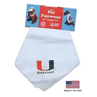 Smart Dog Products Miami Hurricanes White Pet Bandana