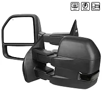 SPEC-D TUNIN 015F3GHPFS Towing Mirrors-Black Texture Smoke