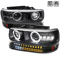 SPEC-D TUNIN 2LBLSIV99J Dual Halo Projector Headlight With