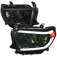 SPEC-D TUNIN 2TUN14GG3G Oe Headlights With Led Bar Chrome H