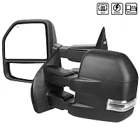 SPEC-D TUNIN 5015F3HPFS Towing Mirrors-Black Texture