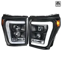 SPEC-D TUNIN F25011JMTM Projector Headlights- Black Also Fi