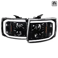 SPEC-D TUNIN IV07BKG2TM Led Bar Projector Headlights- Gloss