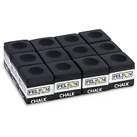 Pool Cue Chalk 12-pack, Black SFELS-011