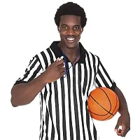 Men&#039;s Official Black & White Stripe Referee/Umpire Jersey M SFOO