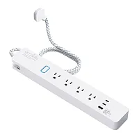 Eco4Life C380N 4-Ac Outlet And 3-Usb Port 900-Joules Smart Wi-Fi Surge Protector