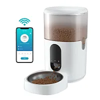 Eco4Life Sc-Pf200 Wi-Fi 5.45-Qt. Smart Dry-Food Pet Feeder With Stainless Steel
