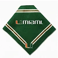 SportyK9 Miami Hurricanes Dog Bandana - Small
