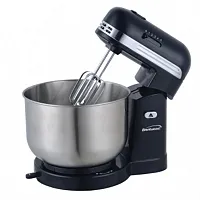 Brentwood 5 Speed Stand Mixer with 3.5 Quart Stainless Steel Mixing Bowl in Blac