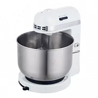 Brentwood 5 Speed Stand Mixer with 3.5 Quart Stainless Steel Mixing Bowl in Whit