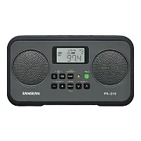 Sangean Pr-D19Bk Am/Fm Stereo Digital Tuning Portable Radio, Pr-D19, Gray With B