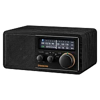 Sangean Sg-118 Sg-118 Tabletop Retro Wooden Cabinet Am/Fm Analog Radio Receiver