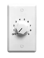 SPECO WAT10DW 10W 70/25V Attenuator White Wallplate